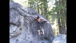 Video thumbnail of Dire Wolf, V8. Lake Tahoe