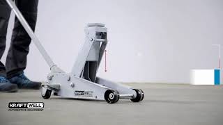 Домкрат подкатной гидравлический 3 тонны KraftWell KRWFJ3D, автомобильный