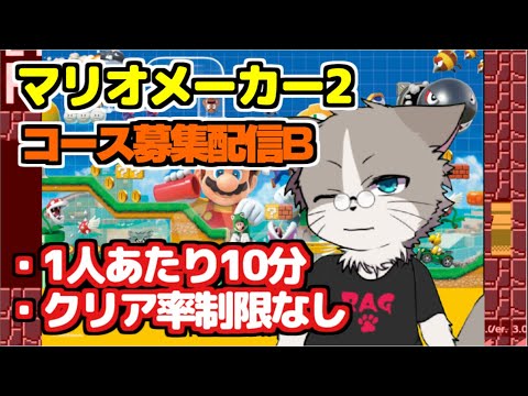 目指せ登録者200人！特別土曜配信（Bルール）『マリオメーカー2』