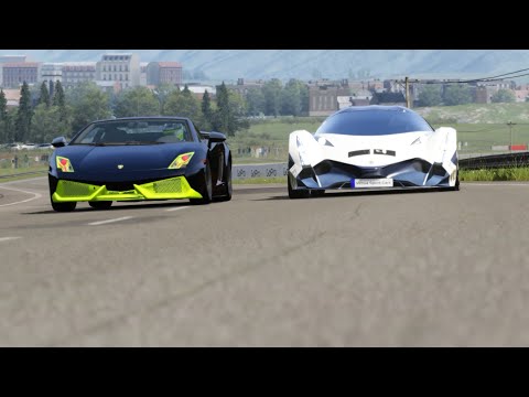 Lamborghini Gallardo LP-7777 SL Quad Turbo vs Devel Sixteen at Highlands