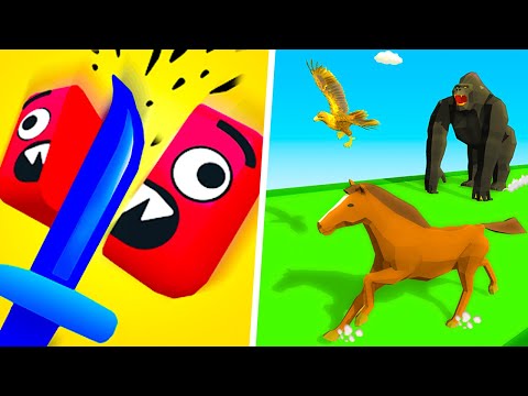 Sword Cut Run | Epic Animal Hop & Smash run - 1⭐Gameplay Walkthrough (Freeplay)