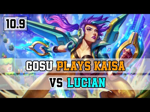 GOSU PLAYS KAISA VS LUCIAN | Bot Lane | Full Gameplay 10.9
