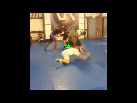 Urijah GOING WITH and STOPPING in his SPRAWL