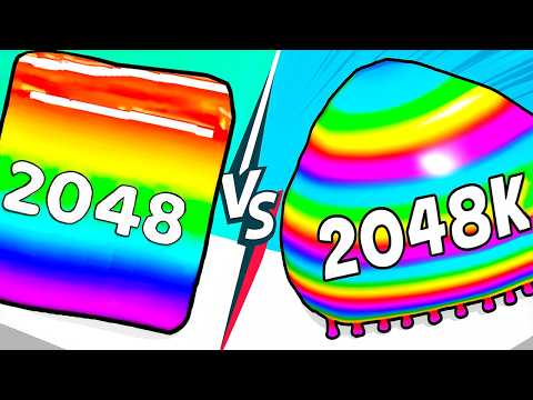 Dual Gameplay: JELLY CUBES 2048 vs BLOB MERGE 3D 🟢🔘 Best Levels [NEW UPDATE]
