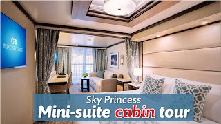 Cabin tour: Mini-suite on Sky Princess (E223, Cat MC)
