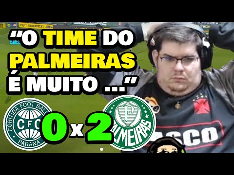 CASIMIRO REAGINDO A CORITIBA 0 X 2 PALMEIRAS
