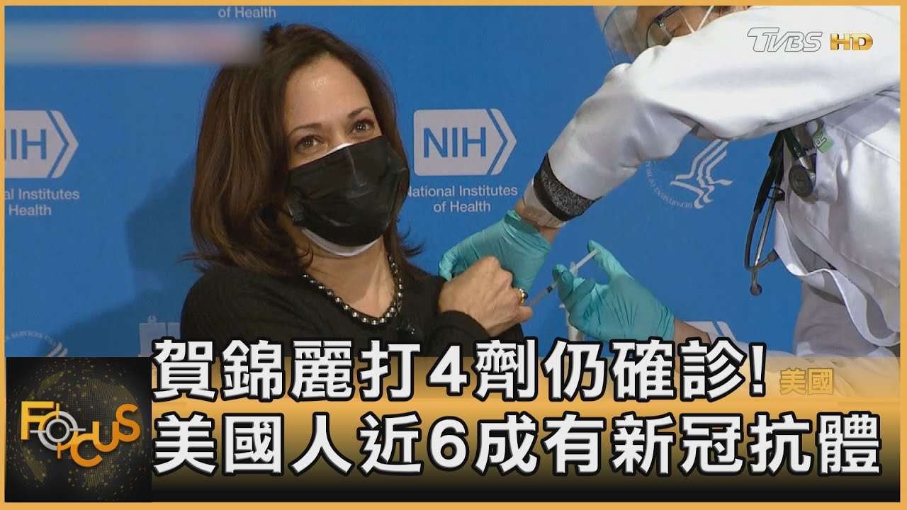 賀錦麗打4劑仍確診!美國人近6成有新冠抗體