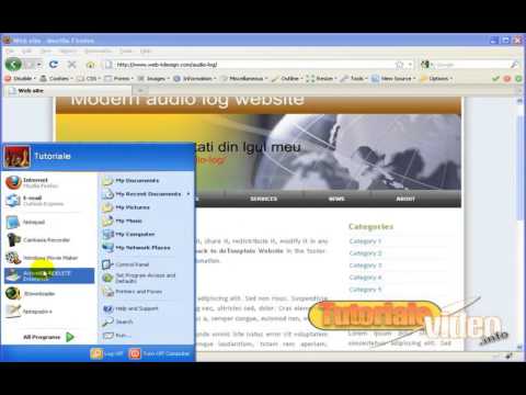 creaza primul tau website