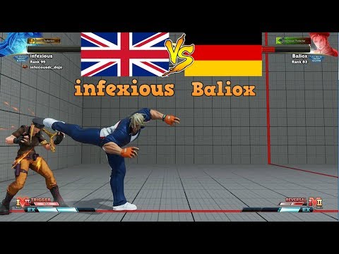 SFV CE スト5 CE 💣 infexious (United Kingdom) vs Baliox (Germany) 스트리트 파이터 5 챔피언 에디션