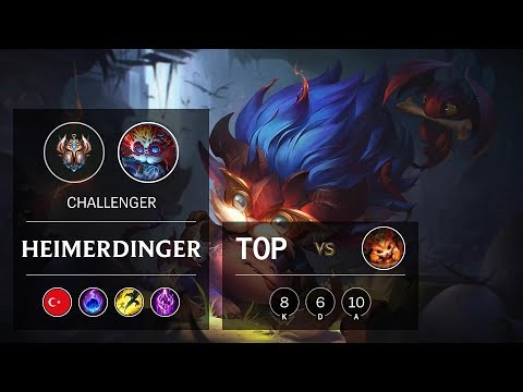 Heimerdinger Top vs Gnar - TR Challenger Patch 9.21