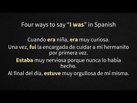 The 4 Ways to Say I WAS in Spanish Explained!