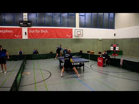 Martin Biolek - Uwe Peters ( TTG Niederkassel ) am 05.09.2020: 11:13, 11:9, 11:6 und 14:12