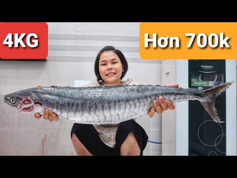 Cá Thu Nướng Muối Ớt Nguyên Con Thơm Ngon Nức Mũi || GĐTĐ