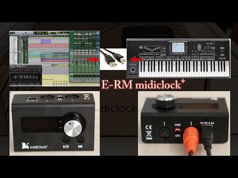 E-RM midiclock overview-External Midi Clock for syncing Midi devices