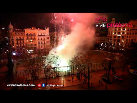 Fallas Valencia 2026, Mascletá Nocturna Sábado 28 de Febrero 2026, Pirotecnia Peñarroja