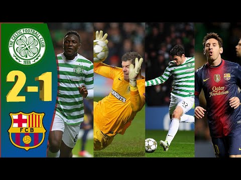 Celtic vs Barcelona (2-1) | Historic Win | UCL 2012/13 | Extended Highlights | English Commentary