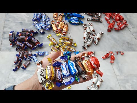 Snickers, Bounty, Mars, Twix, Maltesers, MilkyWay, Galaxy Caramel & Galaxy Chocolates Asmr