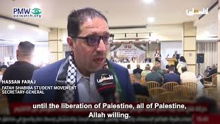 Hassan Faraj calls for destruction of Israel
