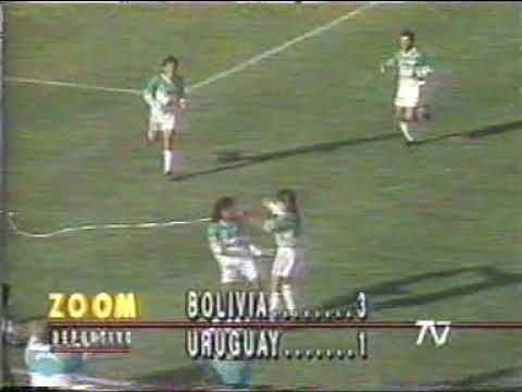 8-8-1993 (Eliminatorias) Bolivia:3 vs Uruguay:1 (E. Sanchez-Etcheverry-M. Melgar-Francescoli)