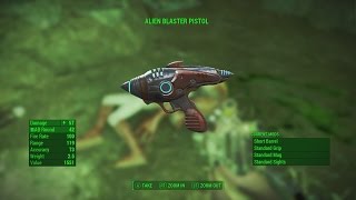 Fallout 4 Rare Weapon Guide - Alien Blaster Pistol