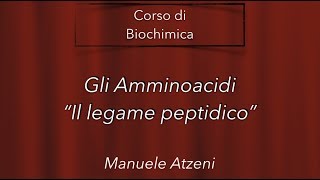 Il legame peptidico - L27