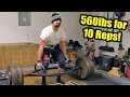 560lbs x 10 TRAP BAR Deadlift PR || Snatch Grip High Pulls EMOM Style!