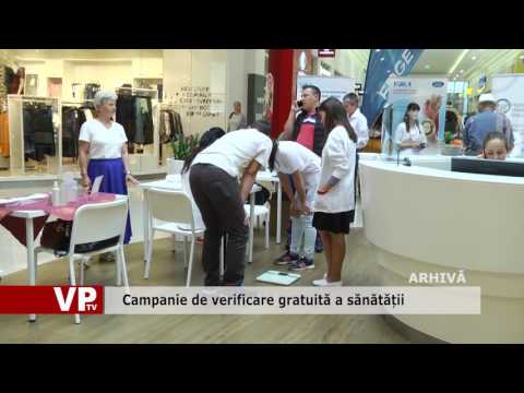 Campanie de verificare gratuită a sănătății