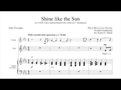 Shine like the Sun - arr. Karen E Black