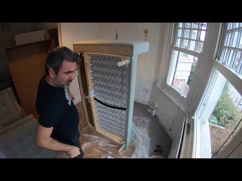 Ikea LANDSKRONA Light Green 2 Seat Sofa Assembly Time-lapse