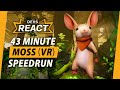 Moss (VR) Developers React to 43 Minute Speedrun