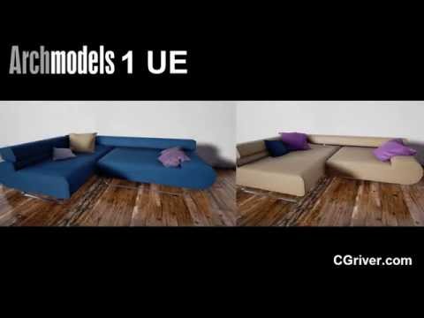 Evermotion Archmodels for UE vol. 1 - Photo-Realistic 3D Modular Sofas - CGriver.com