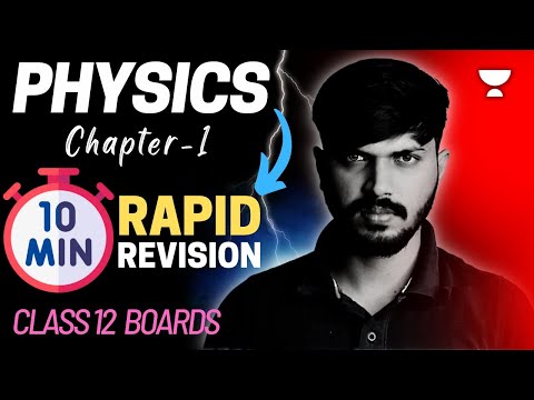 Electric Charges & Fields in 10 mins 😱🔥 Ch 1 Physics Class 12 Boards 2024 Score 95+ Zaki Bhaiya