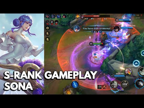 [S-RANK SONA] Crystal Rose Sona Gameplay Lv. 7 (League of Legends: Wild Rift #1)
