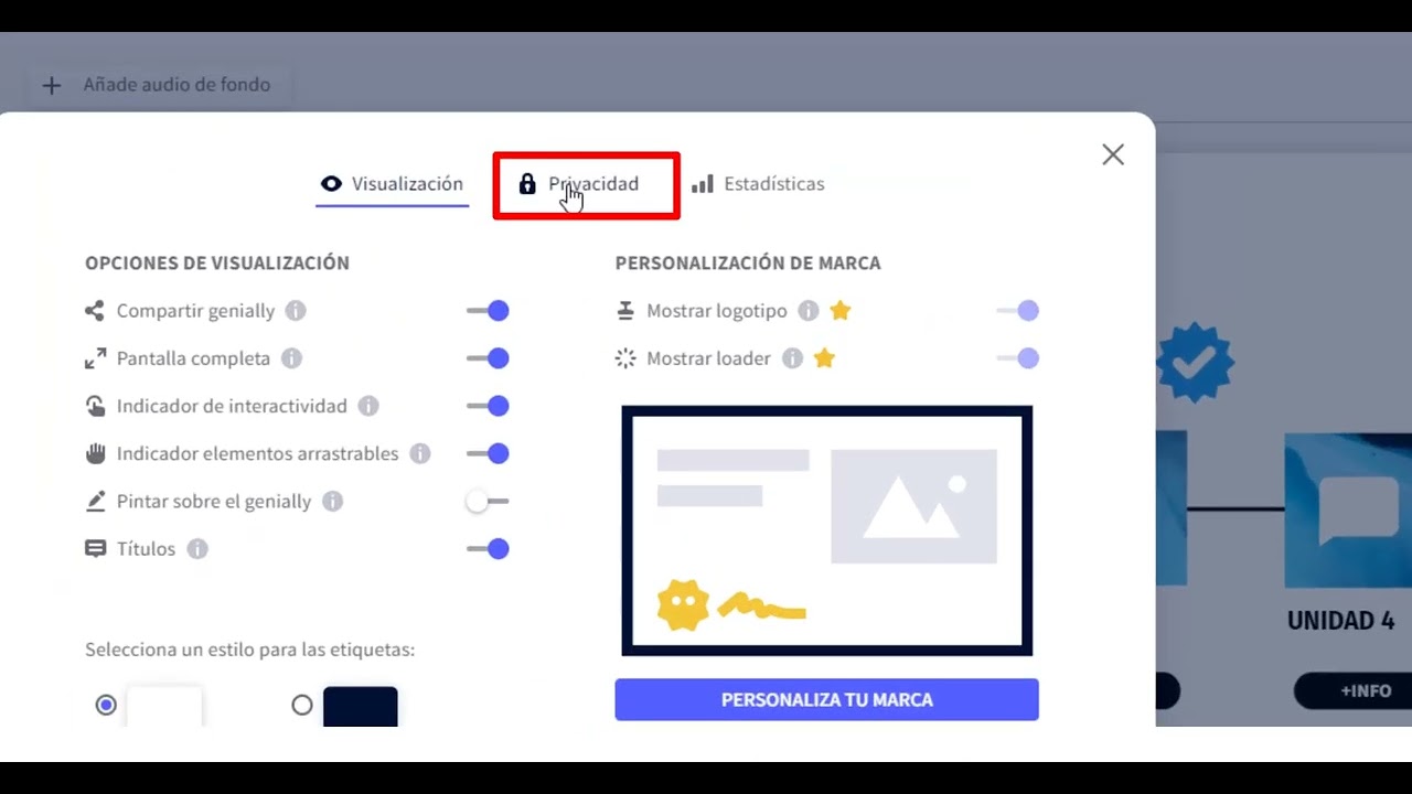 Instructivo para permitir quitar marca de agua a las infografías Genially