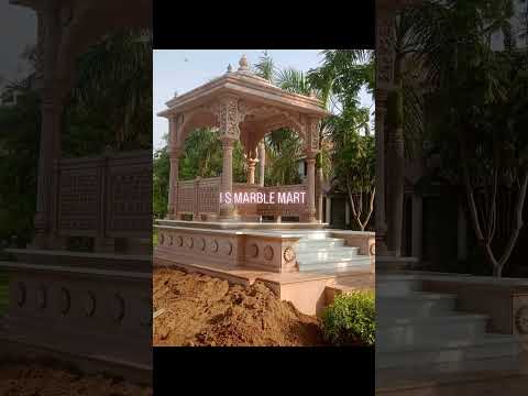 White Marble Stone Outdoor Society Temple