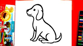 Top 89+ Hình ảnh tranh tô màu con chó cute cho bé tập tô