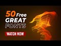 50 FREE Great Fonts Make Awesome Designs Photoshop Fonts Designer