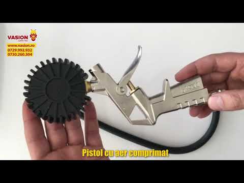 PISTOL AER COMPRIMAT CU MANOMETRU
