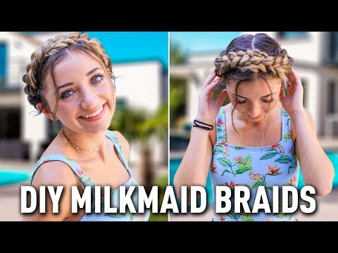 How to Create DIY Milkmaid Braids | by Brooklyn from...