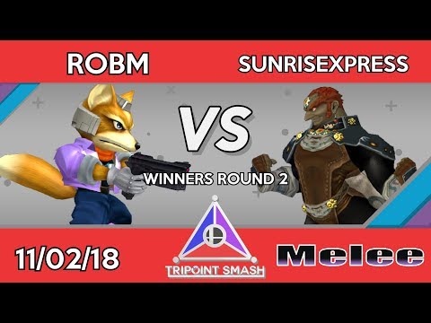 Tripoint Smash 34 - Winners Round 2 - RobM (Fox) Vs. sunriseXpress (Ganondorf)