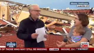 REPORTER ASK'S ATHEIST TORNADO SURVIVOR DO YOU THANK GOD