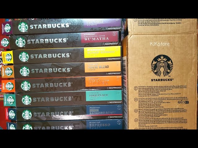 Vídeo relacionado con STARBUCKS Café Aromatizado Pack Variado de Nespresso, Cápsulas de Café 6 x 10 (60 Cápsulas)
