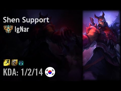 Shen Support vs Thresh - IgNar - KR Challenger Path 6.4