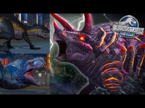 INDORAPTOR VS VULCAN 19 VS YUDON - Jurassic World The Game (EP-245)