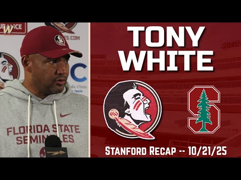 Tony White FSU Stanford Recap 10-21-25 | FSU Football | Florida State Football | Warchant TV