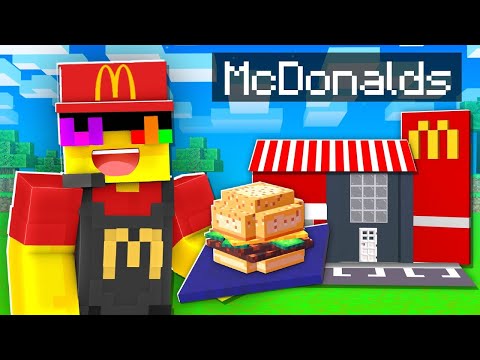 Opening Our McDONALDS Restaurant In Minecraft!