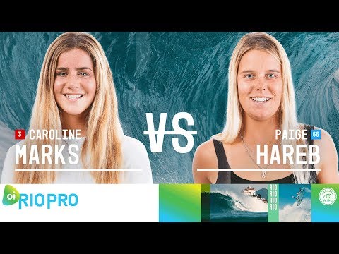 Caroline Marks vs. Paige Hareb - Round Two, Heat 5 - Oi Rio Women's Pro 2018
