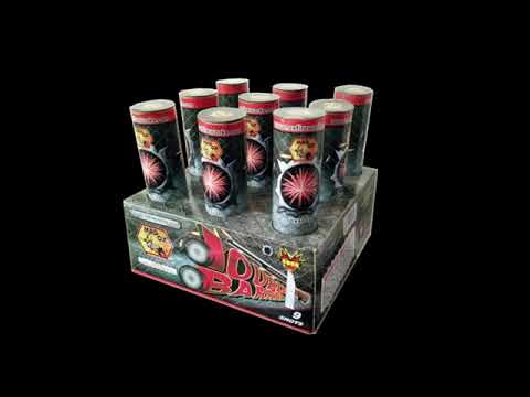 DOUBLE BARREL MAD OX FIREWORKS 2" 9 SHOT WITH DOUBLE BREAKS NEW IN STORE 2025