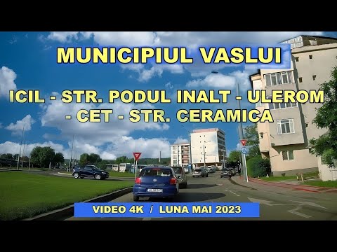 Orasul VASLUI traseu ICIL - Str Podul Inalt - Ulerom - CET - Str Ceramica DN 2F