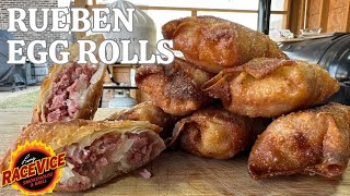 CORNED BEEF RUEBEN EGG ROLLS!! Simple, Fun and So Delicious!  Perfect For Corned Beef Leftovers...